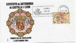 3769   FDC  Madrid  1984, Estatuto De Autonomía De Castilla Y León - FDC