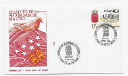 3769   FDC  Madrid  1984, Estatuto De Autonomía De Madrid - FDC