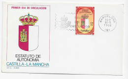 3769   FDC  Barcelona 1984 , Estatuto De Autonomía De  Castilla La Mancha - FDC