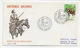 3769   FDC  Tudela 1974 Navarra, Uniformes Militares - FDC