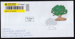 Unusual/odd Wood Wooden Tree Registered Cover First Day Cancel RARE Austria - Oddities On Stamps