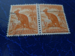 Australia - Kangourou - 1/2d. - Yt 110 - Orange - Double Oblitérés - Année 1937 - - Gebraucht