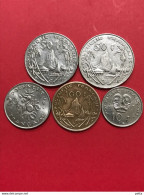 Lot De 5 Pièces De Polynésie Française (3) - French Polynesia