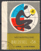 Postmark HUNGARY Székesfehérvár 1958 Bruxelles Belgium Language GERMANY Brüssel Exposition LABEL VIGNETTE CINDERELLA - 1958 – Brussel (België)