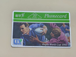 United Kingdom-(BTA021)-RUGBY WORLD CUP-(20units)-(46)-(148G17706)-price Cataloge6.00£-mint-card+1card Prepiad Free - BT Werbezwecke