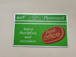 United Kingdom-(BTA027)-POST OFFICE-(100units)-(58)-(262A44078)-price Cataloge2.00£-used+1card Prepiad Free - BT Emissions Publicitaires