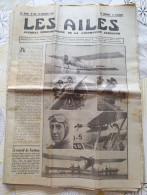 LES AILES Journal Locomotion Aérienne N° 589 29 Sept 1932 Record Vol Altitude Pilote UWINS Avion Vickers VESPA BRISTOL - Aviones