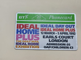 United Kingdom-(BTA029)-IDEAL HOME PLUS-(20units)-(63)-(111K32876)-price Cataloge0.50£-used+1card Prepiad Free - BT Advertising Issues