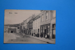 Bilsen 1921: Markt Avec Café Du Centre Net Café Du Marché Animée - Bilzen