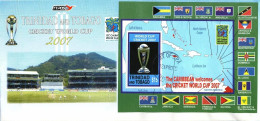 2007 Trinidad And Tobago ICC Cricket World Cup 1v SS FDC Limited Edition Extremely RARE - Cricket