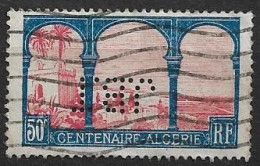 France YT N°263b Obl. Variété ALCERIE + Perforé JBT (Cabinet J. Bonnet Thirion) - Gebraucht