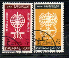 Ägypten / Palästina 119 - 120 Canc Malaria - EGYPT / EGYPTE PALESTINE - Used Stamps