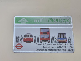 United Kingdom-(BTA034)-LONDON TRANSPORT-(20units)-(71)-(222E27028)-price Cataloge3.00£-used+1card Prepiad Free - BT Werbezwecke