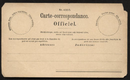 AMTLICHES POSTKARTENFORMULAR Zumstein AFP4 Postfrisch 1873 - Franchise