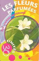 CARTE-PUCE-POLYNESIE-30U-PF123--GEMA-11/2001-FLEURS PARFUMES-LE PUA-UTILISE-TBE-LUXE - Polynésie Française