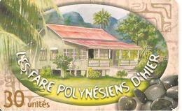 CARTE°-PUCE-POLYNESIE-30U-PF117-GEMA-08/01-FARE  POLY D HIER-1-UTILISE-TBE- - Polynésie Française