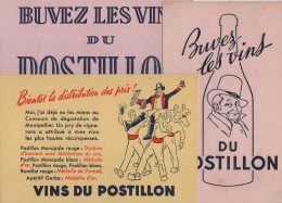 Lot De 3 Buvards - Vins Du Postillon - V