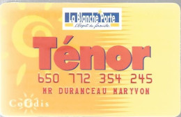 CARTE@-CREDIT-1990COFIDIS-BLANCHE PORTE-TENOR-TBE-RARE - Tarjeta Bancaria Desechable