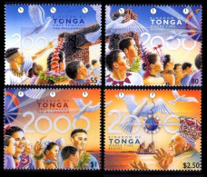 1999 Tonga 1560-1563 Millennium - Dove Of Peace 7,00 € - Colibris