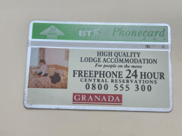 United Kingdom-(BTA052)-GRANADA SERVICES-(20units)-(95)-(345H89724)-price Cataloge2.00£-used+1card Prepiad Free - BT Advertising Issues