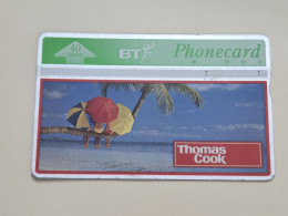 United Kingdom-(BTA055)-THOMAS COOK-(40units)-(100)-(307E30986)-price Cataloge5.00£-used+1card Prepiad Free - BT Emissioni Pubblicitarie