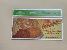 United Kingdom-(BTA063)-McDonalds Big Breakfas -(10units)-(105)-(368A06649)-price Cataloge10.00£-mint+1card Prepiad Free - BT Emissioni Pubblicitarie