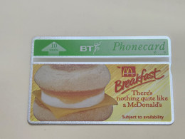 United Kingdom-(BTA064)-McDonalds Bacon & EGG-(10units)-(106)-(368A06781)-price Cataloge10.00£-mint+1card Prepiad Free - BT Emissions Publicitaires