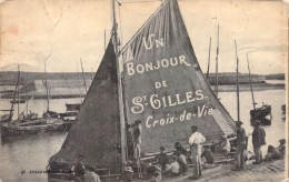 FRANCE - 85 - Un Bonjour De Saint Gilles Croix De Vie - Carte Postale Ancienne - Saint Gilles Croix De Vie