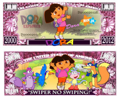USA - FANTASY NOTE -  DORA  THE  EXPLORER  - UNC / CARTOON  SERIE - Other & Unclassified