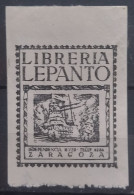 Barcos. Ex Libris Librería Lepanto - Zaragoza / España. - Bookplates