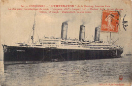 FRANCE - 50 - Cherbourg - L'Imperator De La Hamburg American Linie - Carte Postale Ancienne - Cherbourg