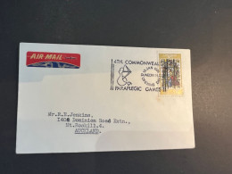 (4 Q 4) New Zealand Cover Posted To Auckland - 1974 - With 4th Paraplegic Games Postmark - Storia Postale