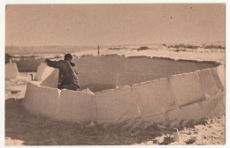 CPA - MISSIONS D'AMERIQUE - Construction D'un Igloo - Autres & Non Classés