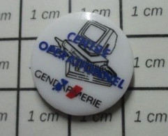 510B Pin's Pins / Beau Et Rare / INFORMATIQUE / ORDINATEUR PC COG CENTRE OPERATIONNEL DE LA GENDARMERIE - Informatique