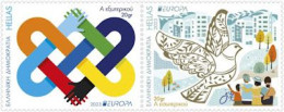 Greece.2023.Europa CEPT.Peace – The Highest Value Of Humanity.2 V.** . - 2023