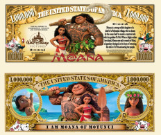 USA - FANTASY NOTE -  MOANA  - UNC / CARTOON  SERIE - Otros & Sin Clasificación