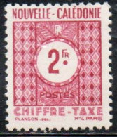 NOUVELLE CALEDONIE NEW NUOVA CALEDONIA 1948 POSTAGE DUE STAMPS TAXE SEGNATASSE 2fr MNH - Postage Due