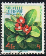 NOUVELLE CALEDONIE NEW NUOVA CALEDONIA 1958 FLORA FLOWERS FLEURS FIORI XANTHOSTEMON 4fr OBLITERE' USED USATO - Used Stamps
