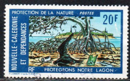 NOUVELLE CALEDONIE NEW NUOVA CALEDONIA 1976 NATURE PROTECTION POLLUTED SHORE 20fr OBLITERE' USED USATO - Used Stamps