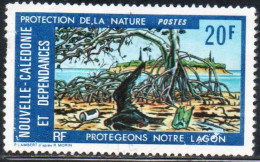 NOUVELLE CALEDONIE NEW NUOVA CALEDONIA 1976 NATURE PROTECTION POLLUTED SHORE 20fr OBLITERE' USED USATO - Gebraucht