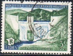 NOUVELLE CALEDONIE NEW NUOVA CALEDONIA 1956 DUMBEA DAM DAME 3fr OBLITERE' USED USATO - Used Stamps
