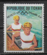 TCHAD   N° 183  * *  JO 1968  Kayak Zimmernann Essen - Kanu