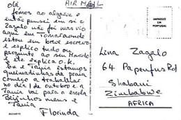 Portugal & Marcofilia, Souvenir De Lagos, Multi, Tomar A Shabani Zimbabue 1988 (148) - Cartas & Documentos