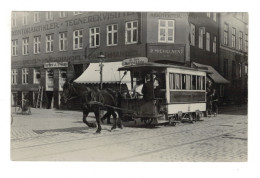 DH1468 - COPENHAGEN - HOKSE DRAWN TRAM TROLLEY - NØRREGADE - RPPC - Dinamarca