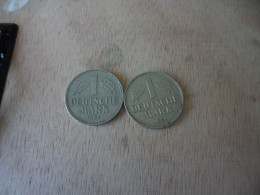 2 X 1 Deutsche Mark 1961 G /1963 D - 5 Reichsmark