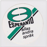 Esperanto Label From Sweden - Green Star - Esperanto