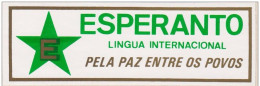 Esperanto Label From Brazil - Green Star - Esperanto