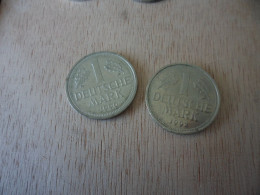 2 X 1 Deutsche Mark 1990 A /1992 F - 5 Reichsmark