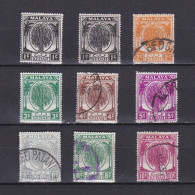 MALAYSIA KEDAH 1950, SG #76-82, Part Set, MH/Used - Kedah