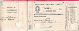 MODULO VAGLIA POSTALE C.10 (CAT. INT. 45/B) COMPILATO MA NON SPEDITO - Impuestos Por Ordenes De Pago